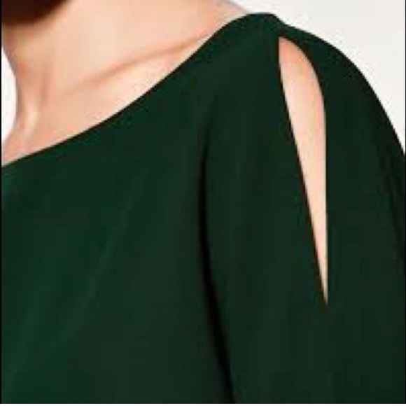 Hunter Green Zara Dress with Cut Outs - Picture 3 of 5